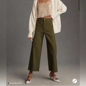Anthropologie’s The Colette Cropped Wide-Leg Pants by Maeve